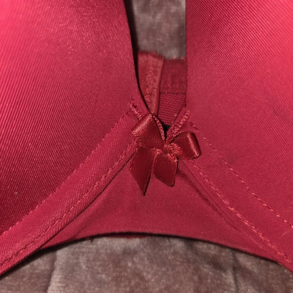 Torrid Smooth Push-Up Plunge Underwire Bra - Red, Size 42D